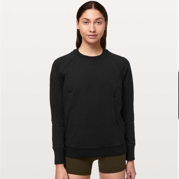 Brand new Lululemon Scuba Crew, size 6 in Black - Picture 5 of 6